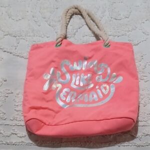 Mermaid Charm Pink Tote Bag